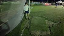 POR MAL ESTADO DE CAMPOS  Peligra integridad de deportistas