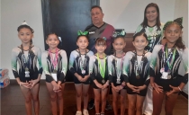 Buscan recursos niñas guaymenses que van a nacional de gimnasia.