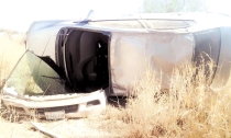 Resulta joven lesionado en volcamiento  Debido al exceso de velocidad y un descuido perdió el control del volante