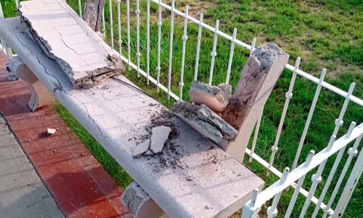 EN EL CENTRO HISTÓRICO  Ladrones destrozan plazas