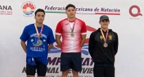 EN NACIONAL INVERNAL DE NATACIÓN  Acopia Daniel Ramírez dos medallas